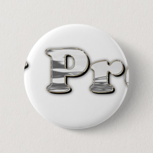Silber nicht mein Präsident Button (Vorderseite)