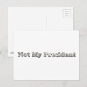 Silber nicht mein Präsident Postkarte (Vorne/Hinten)