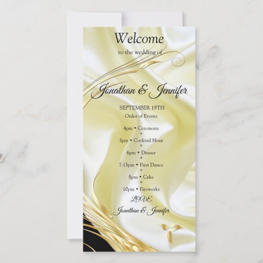 Silber oder Gold Abstrakte Blume auf - Seide und K (Vorderseite)