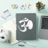 Silber Om Aufkleber (iPad Hülle)