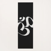 Silber Om  Yogamatte (Rückseite)
