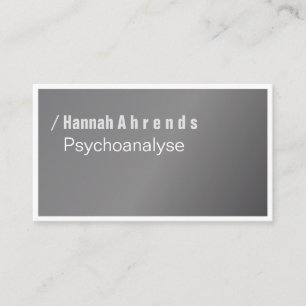 Silber! Orange und Typografie, elegant, kühn Visitenkarte