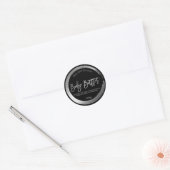 Silber Paint Black Body Butter Label Runder Aufkleber (Umschlag)