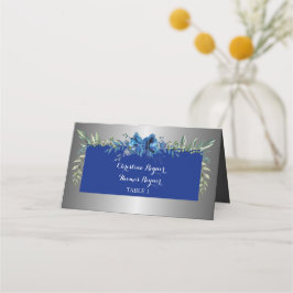 Silber-Petalen der Liebe geflochtene Platzkarte