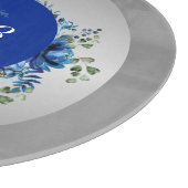 Silber Petals: Blumenbeauty Cutting Board Schneidebrett (Ecke)