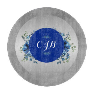 Silber Petals: Blumenbeauty Cutting Board Schneidebrett
