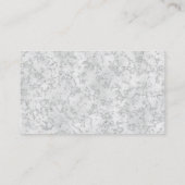 Silber pfirsichfarbene elegante Glanzlichtsparte Visitenkarte (Rückseite)