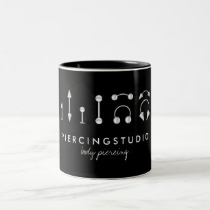 Silber Piercing Studio Zweifarbige Tasse