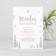 Silber, Pink Winter Wonderland Kindergeburtstag Pa