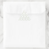 Silber Pinwheels Dreieckiger Aufkleber (Tasche)