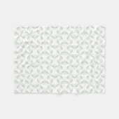 Silber Pinwheels Fleecedecke (Vorderseite (Horizontal))