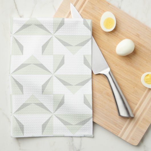 Silber Pinwheels Geschirrtuch (Viertel Falte)