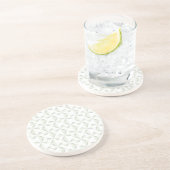 Silber Pinwheels Sandstein Untersetzer (Seite)