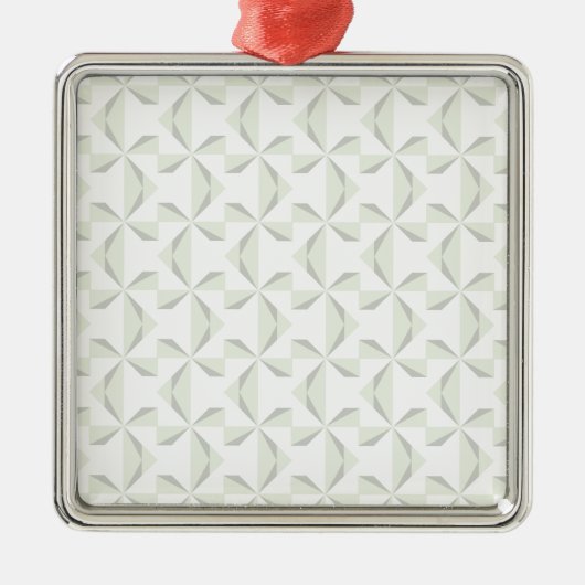 Silber Pinwheels Silbernes Ornament (Vorne)