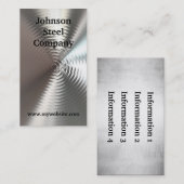Silber plätschert Visitenkarten Visitenkarte (Vorne/Hinten)