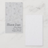 Silber prägeartige Visitenkarten Visitenkarte (Vorne/Hinten)