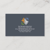 Silber-Re-Bar-Betonsäulen-Engineering Visitenkarte (Rückseite)