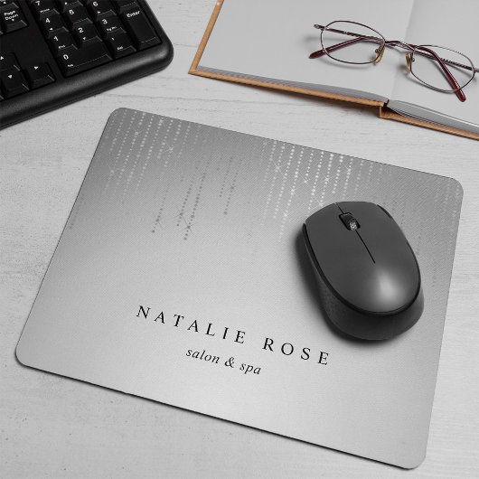 Silber-Regenzeichenbeleuchtung Personalisiert Mousepad