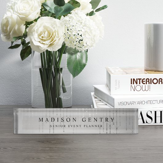 Silber-Regenzeichenbeleuchtung Personalisiert Namensplakette