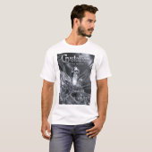 Silber-Rock-and-Roll-Design T-Shirt (Vorne ganz)