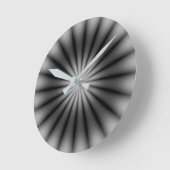 Silber Runde Wanduhr (Winkel)