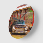 Silber Sadan 1963 Deville Runde Wanduhr (Winkel)