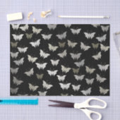 silber, schwarz, schmetterling, metall, dekoration seidenpapier (Handwerk)