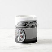 Silber-Schwarzes Auto 2009-11 Herausforderer Kaffeetasse (Mittel)