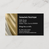 Silber, Schwarzes u. GoldkettenVisitenkarte Visitenkarte (Rückseite)