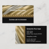 Silber, Schwarzes u. GoldkettenVisitenkarte Visitenkarte (Vorne/Hinten)