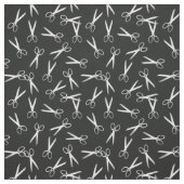 Silber Scissors Muster Stoff (Muster)