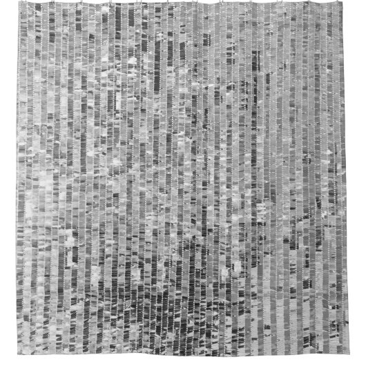 Silber-Sequenzen, glamouröser, nahtloser Hintergru Duschvorhang (Vorderseite)