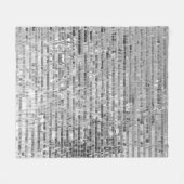 Silber-Sequenzen, glamouröser, nahtloser Hintergru Fleecedecke (Vorderseite (Horizontal))