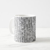 Silber-Sequenzen, glamouröser, nahtloser Hintergru Kaffeetasse (Vorderseite Links)