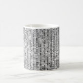 Silber-Sequenzen, glamouröser, nahtloser Hintergru Kaffeetasse (Mittel)