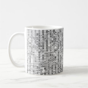 Silber-Sequenzen, glamouröser, nahtloser Hintergru Kaffeetasse