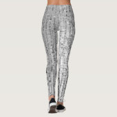Silber-Sequenzen, glamouröser, nahtloser Hintergru Leggings (Rückseite)