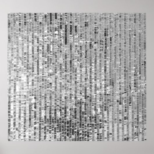 Silber-Sequenzen, glamouröser, nahtloser Hintergru Poster (Vorne)