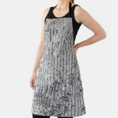 Silber-Sequenzen, glamouröser, nahtloser Hintergru Schürze (InSitu)