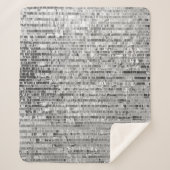 Silber-Sequenzen, glamouröser, nahtloser Hintergru Sherpadecke (Vorderseite)