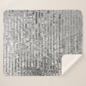 Silber-Sequenzen, glamouröser, nahtloser Hintergru Sherpadecke (Vorderseite (Horizontal))