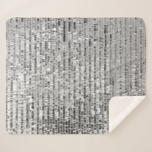 Silber-Sequenzen, glamouröser, nahtloser Hintergru Sherpadecke (Vorderseite (Horizontal))
