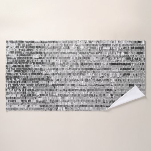 Silber-Sequenzen nahtlos Muster Badehandtuch (Badehandtuch)