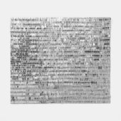 Silber-Sequenzen nahtlos Muster Fleecedecke (Vorderseite (Horizontal))