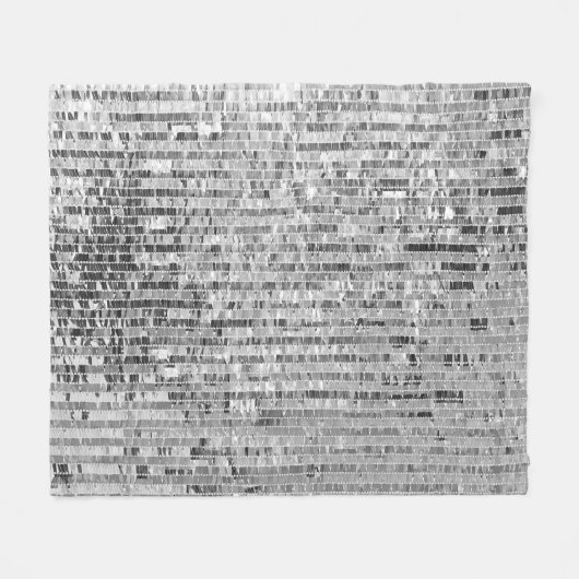 Silber-Sequenzen nahtlos Muster Fleecedecke (Vorderseite (Horizontal))