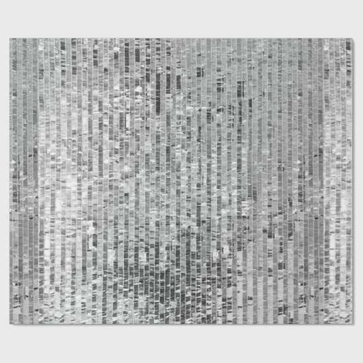 Silber-Sequenzen nahtlos Muster Geschenkpapier (Flach)