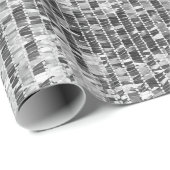 Silber-Sequenzen nahtlos Muster Geschenkpapier (Rolleneckpunkt)