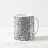 Silber-Sequenzen nahtlos Muster Kaffeetasse (VorderseiteRechts)
