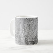 Silber-Sequenzen nahtlos Muster Kaffeetasse (Vorderseite Links)
