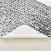 Silber-Sequenzen nahtlos Muster Sherpadecke (3/4)